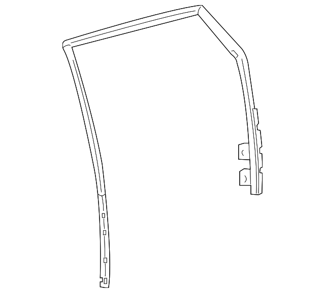 2010-2016 Cadillac SRX Passenger Side Rear Door Window Weatherstrip ...