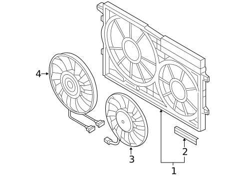 Cooling Fan for 2005 Volkswagen Jetta #1