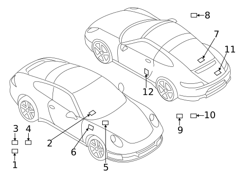 Information Labels for 2023 Porsche 911 #0