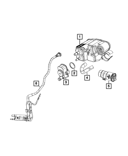 Vacuum Canister/Leak Detection Pump for 2021 Chrysler Voyager #0
