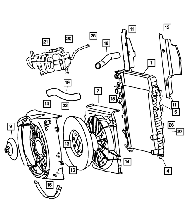 5191976AA - Cooling: Transmission Oil Cooler Package for Jeep: Liberty Image