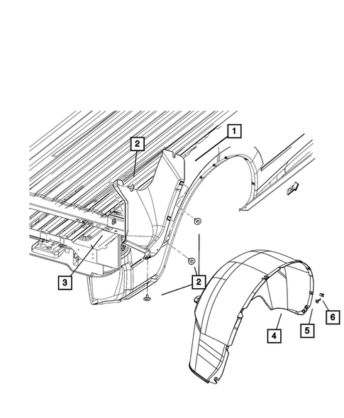 Aperture Panel, Pillar Supports and Cab Back  for 2011 Ram 1500 #4