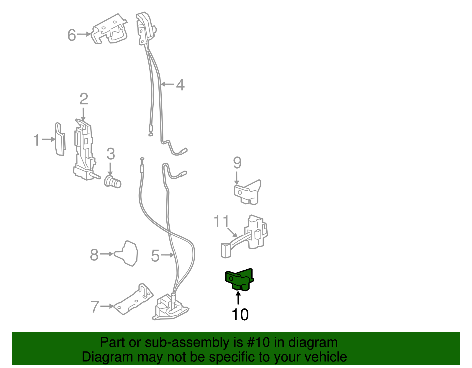 Lower Hinge - BMW (51817266717)