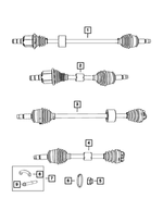 R8070392AB - Front Wheel Drive; Diff and Drive Line: Axle Half Shaft, Right, Remanufactured for Mopar Image