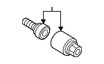 4F0698139C801 - Suspension: Wheel Bolt for Audi Image