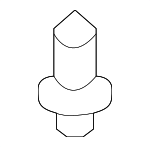 91503S7A003 - Body: Spoiler Clip for Honda: Accord Crosstour, Civic, CR-Z, Crosstour Image