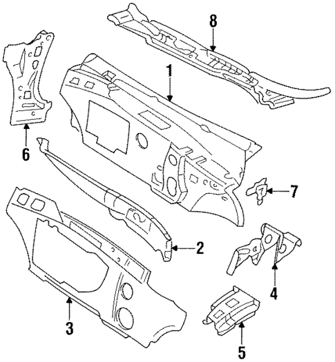 Cowl for 1998 Oldsmobile LSS #0