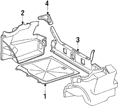 Interior Trim for 1989 Mercedes-Benz 260E #1