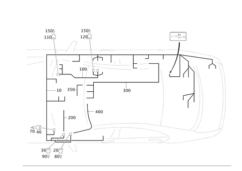 Cable Harnesses for Taxi for 1996 Mercedes-Benz E320 #0