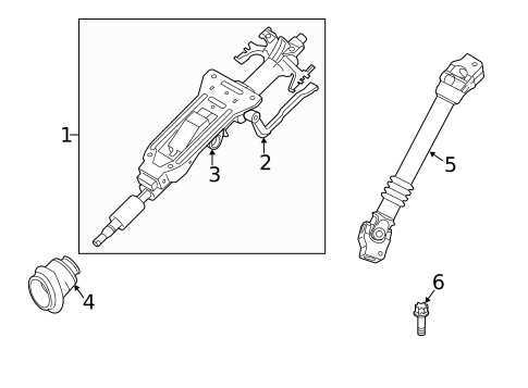 Steering Column Assembly for 2013 BMW 128i #0