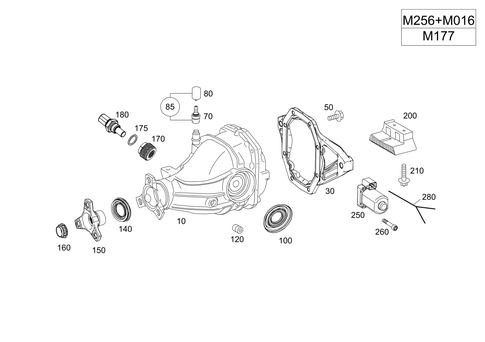 Rear Axle Differential for 2018 Mercedes-Benz E63 AMG S #0
