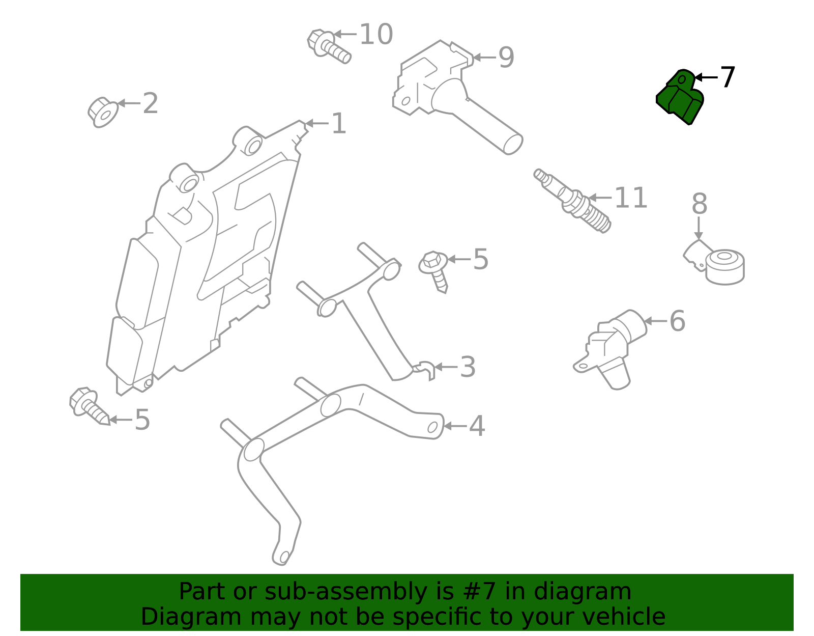 2014 2025 subaru engine crankshaft position sensor 22053aa120 subaru