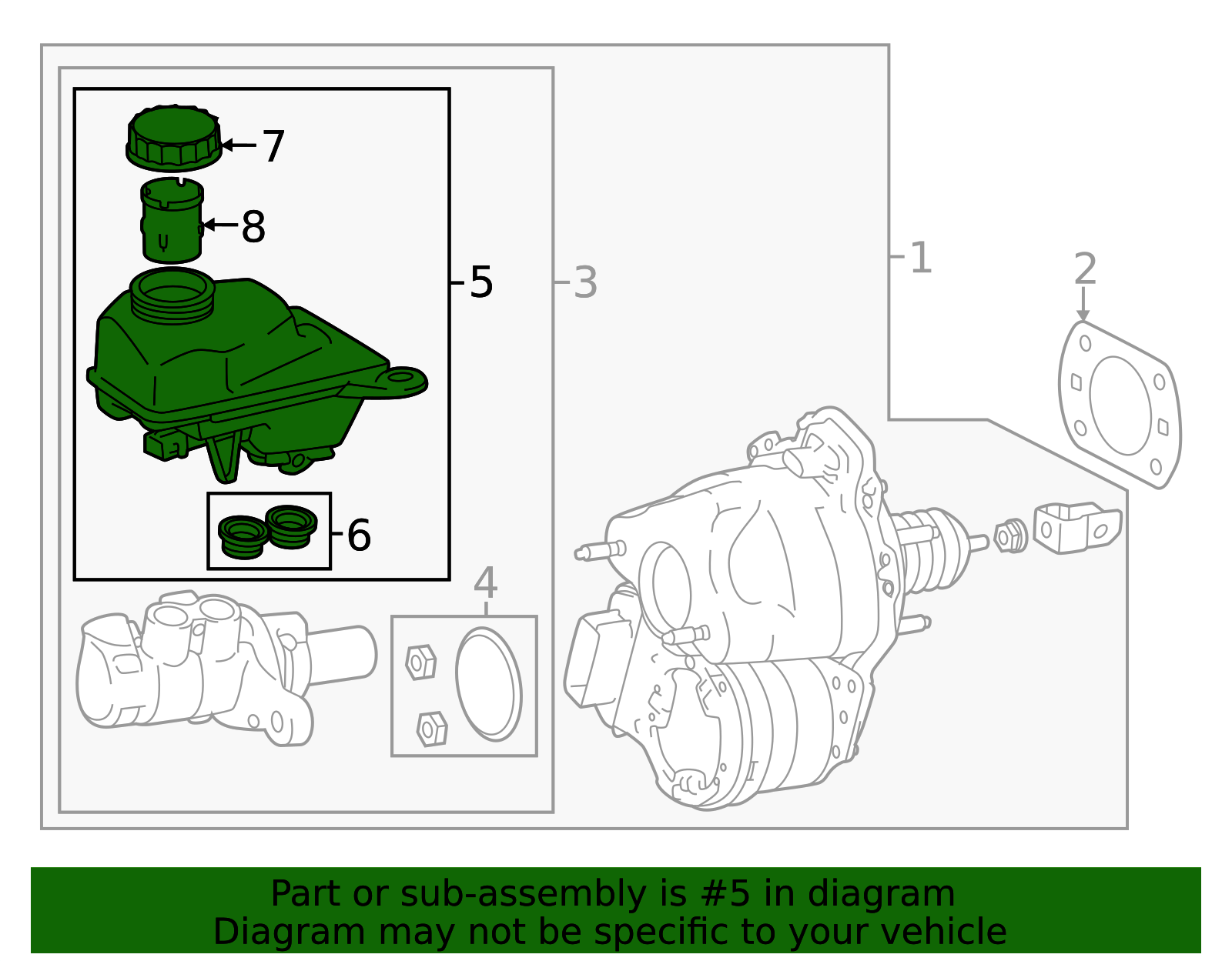 2023-2026 Toyota Corolla Cross Brake Master Cylinder Reservoir