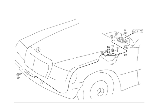 Outside Temperature Indicator for 1993 Mercedes-Benz 300CE #2