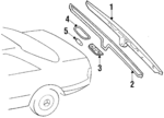 1268260258 - Electrical: License Mount Seal for Mercedes-Benz Image