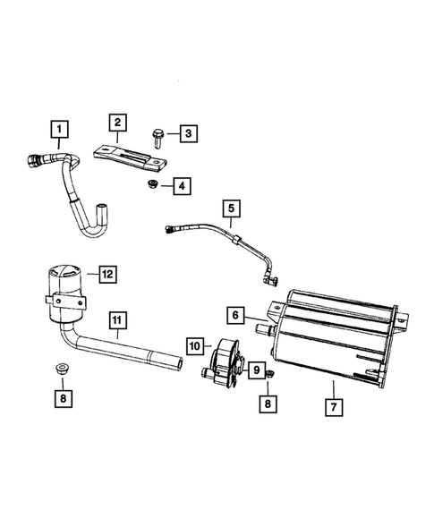 Vacuum Canister/Leak Detection Pump for 2010 Jeep Compass #0