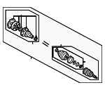 8N0407451BX - Front Drive Axle: Axle Assembly for Audi Image