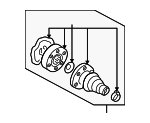 8N0498103A - Front Drive Axle: Cv Joints for Audi Image