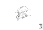 65209121674 - : Empty Housing, Trunk Antenna, Primed for BMW Image