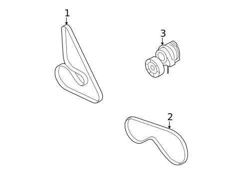 Belts & Pulleys for 2011 BMW X5 #0