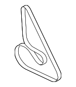 11287631824 - Cooling System: Alternator Belt for BMW Image