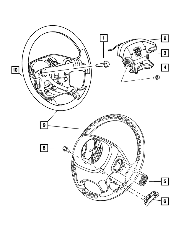 YT70XDVAB - Steering: Driver Air Bag for Mopar Image