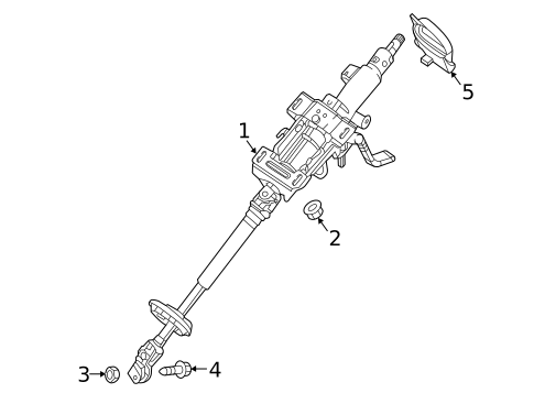 Steering Column Assembly for 2019 Smart EQ fortwo #0