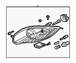 8301B291 - Electrical: Headlamp Assembly for Mitsubishi Image