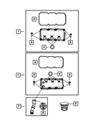 4892203AA - 4.0L Gas; Engine: Cylinder Head Cover, Left for Mopar Image