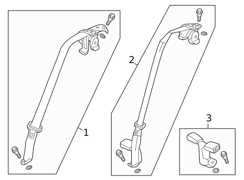 Seat Belt for 2014 Honda Accord #1