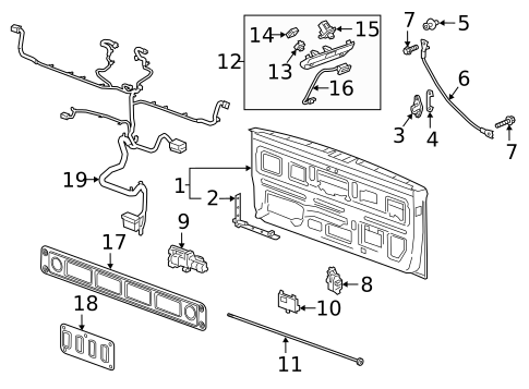 Tail Gate for 2025 Chevrolet Silverado 3500 HD #4
