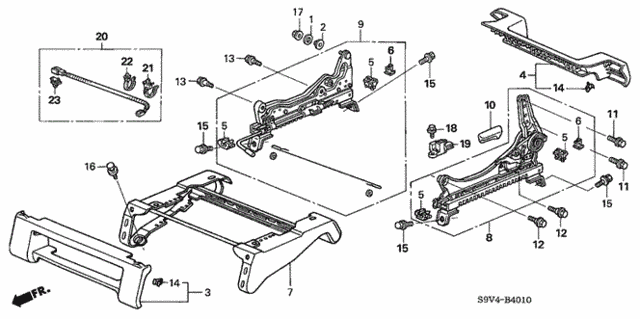 Front Seat Components (L.) for 2006 Honda Pilot #0