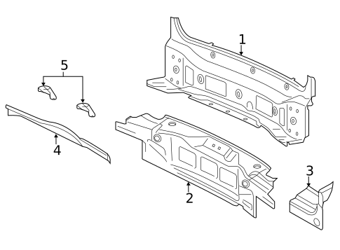 Rear Body for 2012 Volkswagen Touareg #0