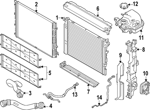 Radiator & Components for 2025 BMW M5 #0