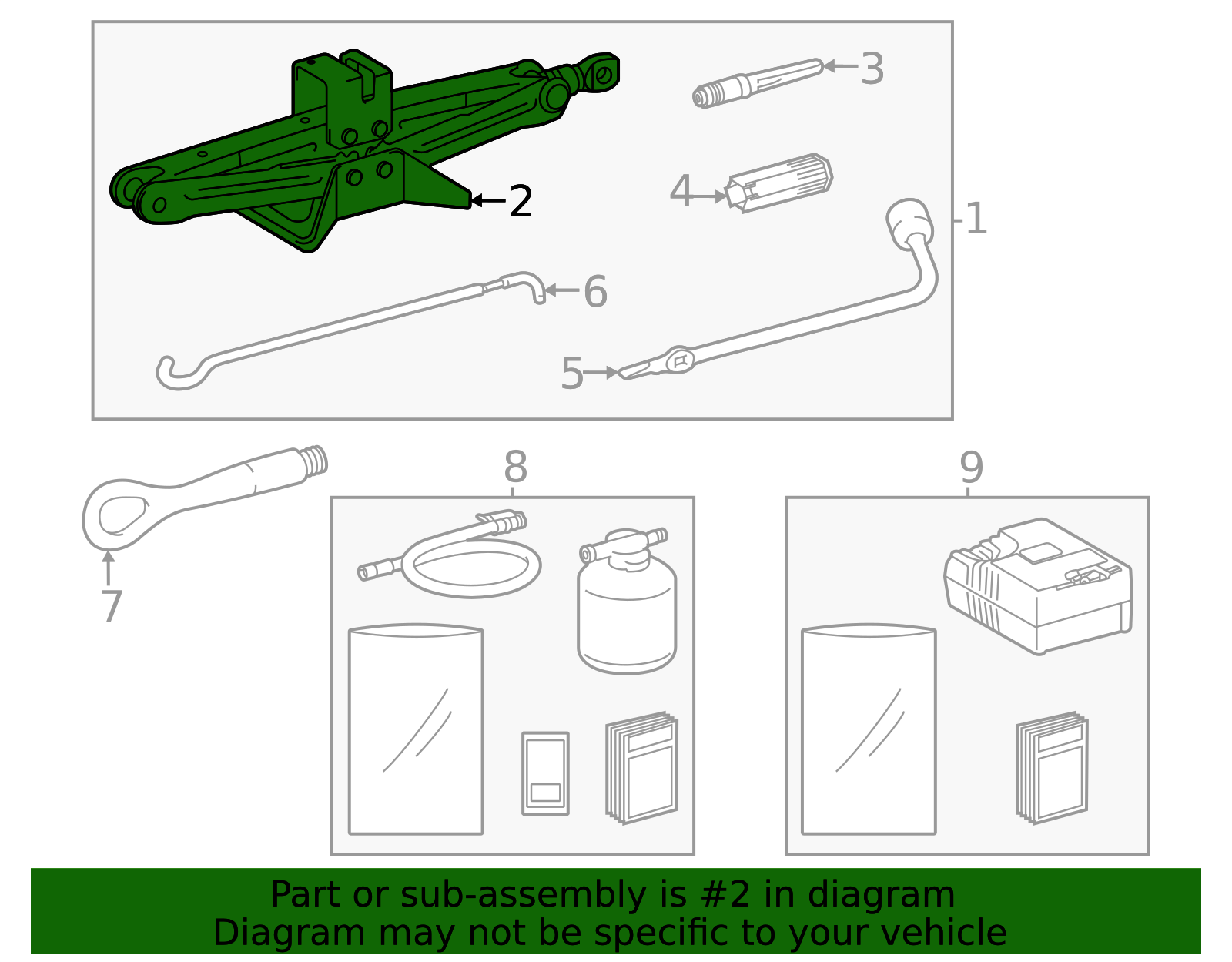 2023-2025 Toyota bZ4X Floor Jack 09111-42070 | Toyota Parts Express