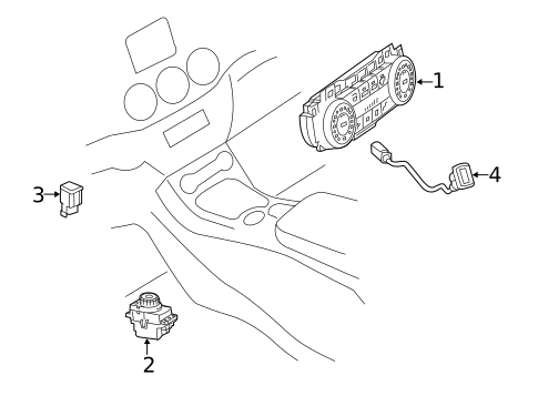 Center Console for 2017 Mercedes-Benz B 250e #1