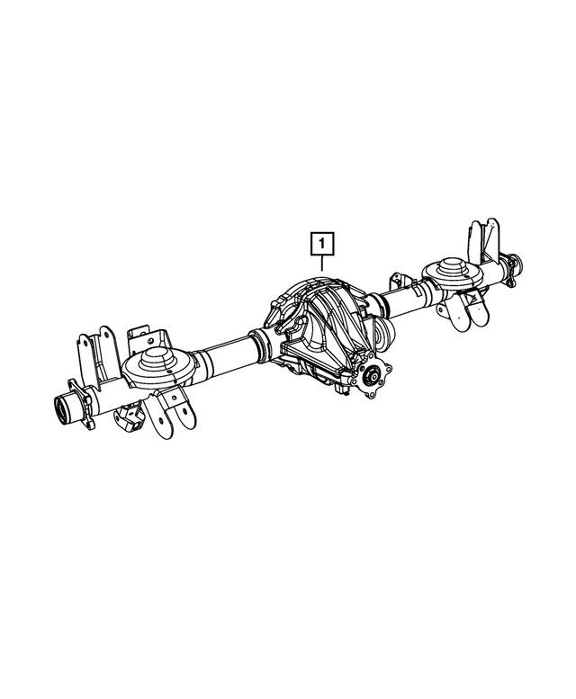 68003663AC - Rear Axle; Corporate 235 MM; Differential and Drive Line: Service Rear Axle for Mopar Image