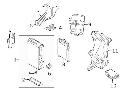 Fuse & Relay for 2021 Toyota C-HR #1