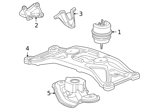 Engine & Trans Mounting for 2000 Jaguar S-Type #0