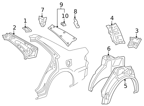 Inner Structure for 2002 Toyota Corolla #0