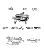 68298080AA - Electrical: Headlamp Leveling Module, Right for Jeep: Grand Cherokee, Grand Cherokee WK Image