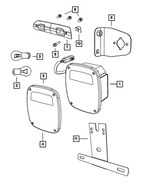 55055270 - Electrical: Tail Stop Backup Lamp, Right for Dodge: Ram 1500, Ram 2500, Ram 3500 | Ram: 1500, 2500, 3500 Image