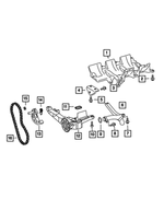 68017821AA - 3.0L Diesel - Mercedes Benz [EXM]: Oil Slinger for Mopar Image