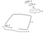F7AZ17698BA - Body: Mirror Inside Bracket for Ford Image
