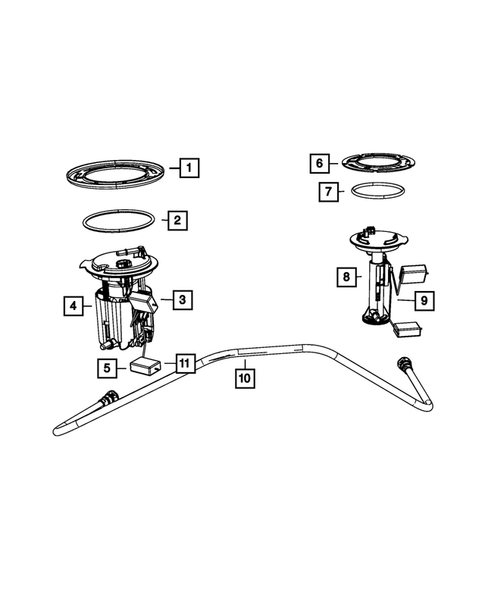 Fuel Pump and Sending Unit for 2011 Jeep Patriot #0