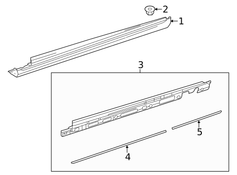 Exterior Trim - Pillars for 2017 Mercedes-Benz GLE63 AMG #1
