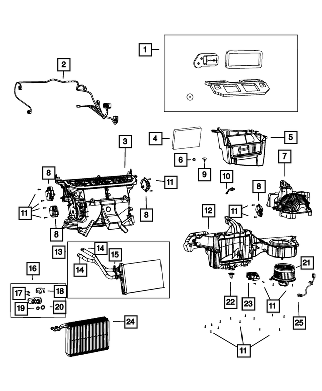 68575487AA - Air Conditioners and Heaters: Cabin Air Filter for Mopar Image