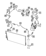 68104662AA - Air Conditioners and Heaters: Receiver Drier O Ring for Fiat: 500 Image