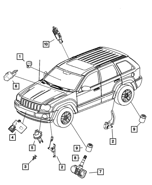 Sensors for 2010 Jeep Grand Cherokee #0