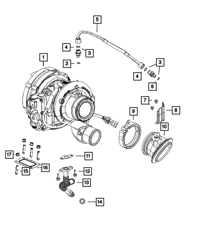 « 68444771AB – Engine : Turbocompresseur pour Mopar Image »